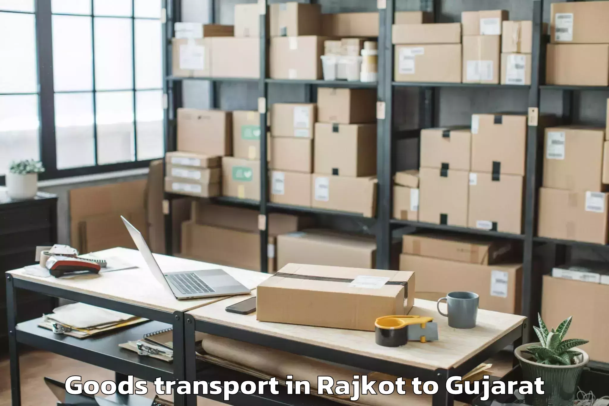 Book Rajkot to Valia Goods Transport